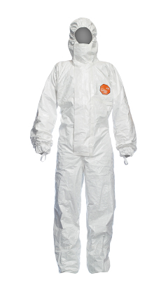 XL DuPont Tychem 4000 Coverall Attached Hood And Socks,chemical Challenger 